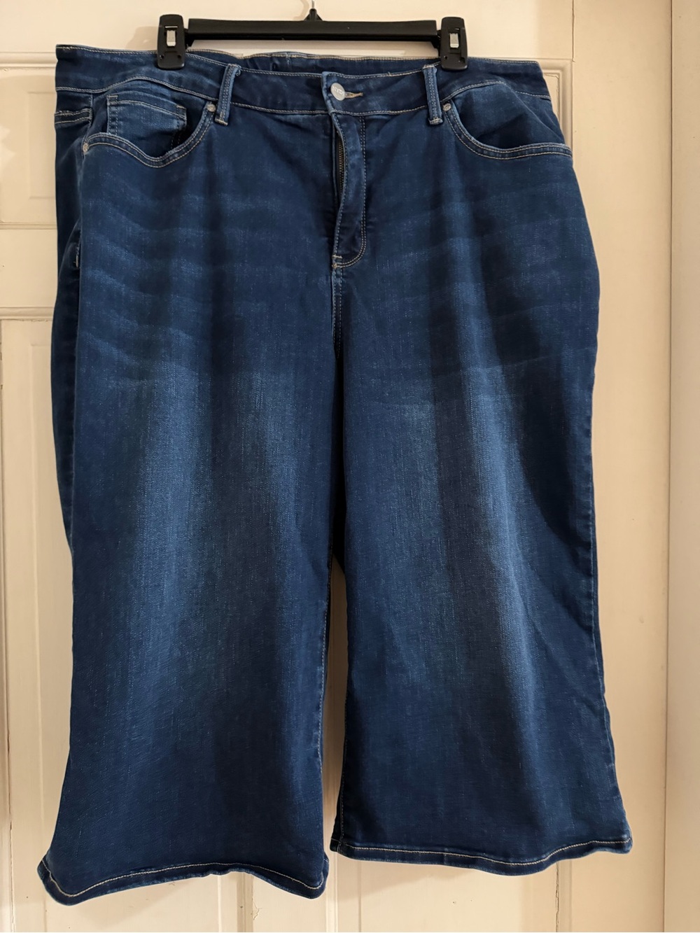 NYDJ Dark Blue Wide-Leg Jeans